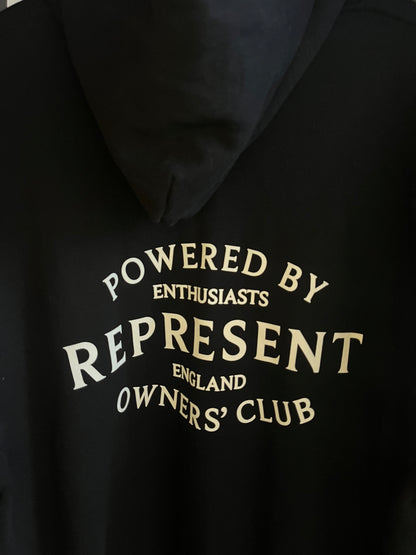 Represent Black Oversized Hoodie - Large