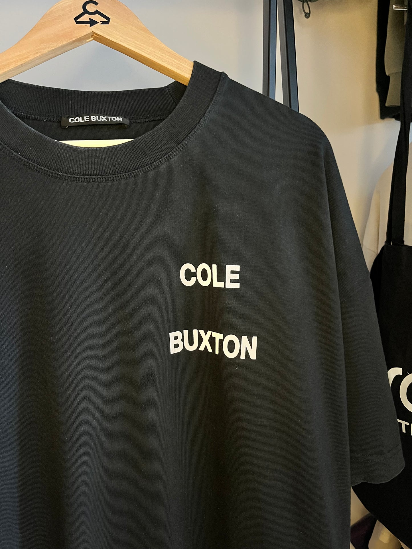 Cole Buxton Washed Black T-shirt - Large