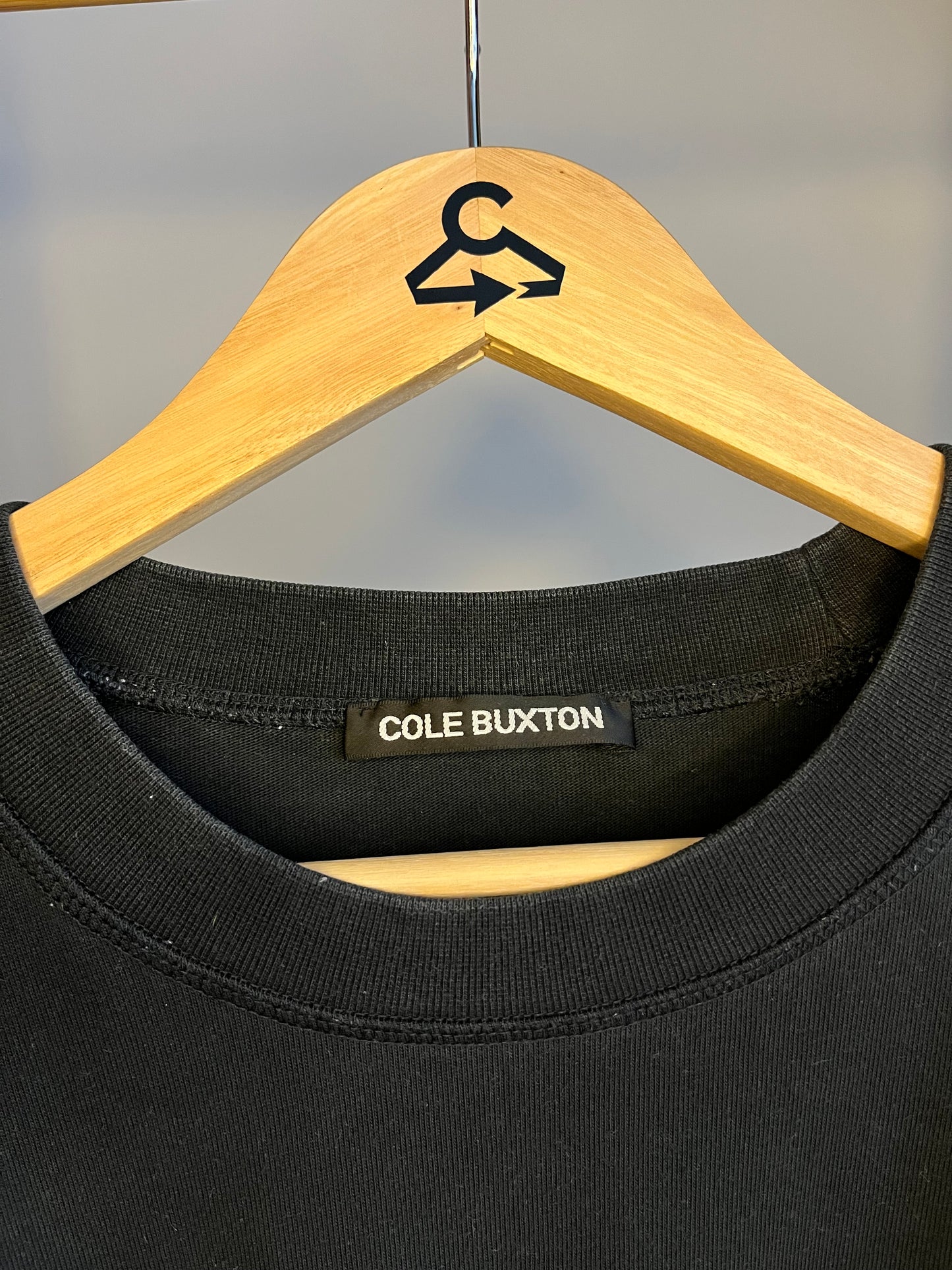 Cole Buxton Washed Black T-shirt - Large