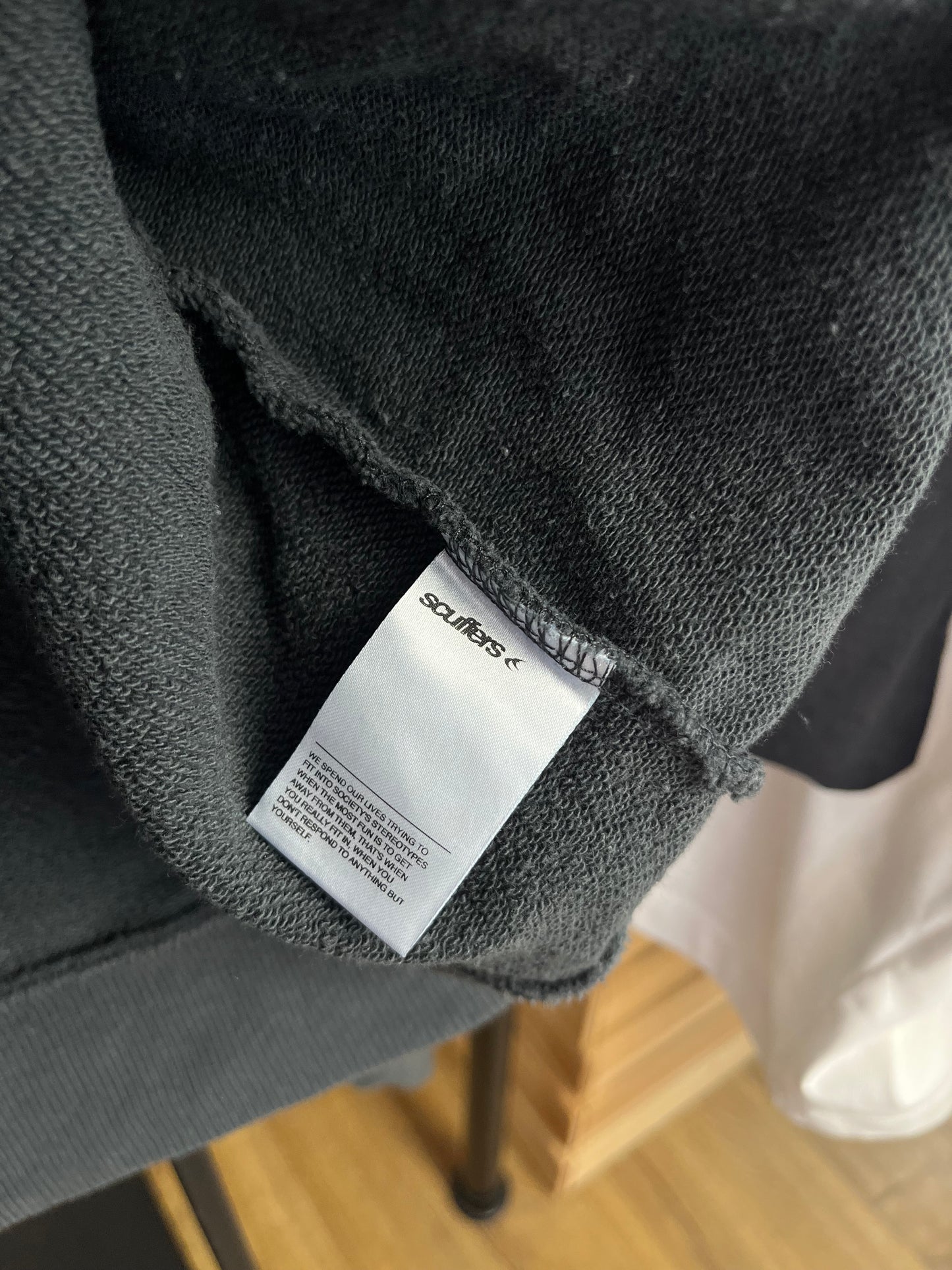 Scuffers Dark Green/Grey Boxy Hoodie - XL