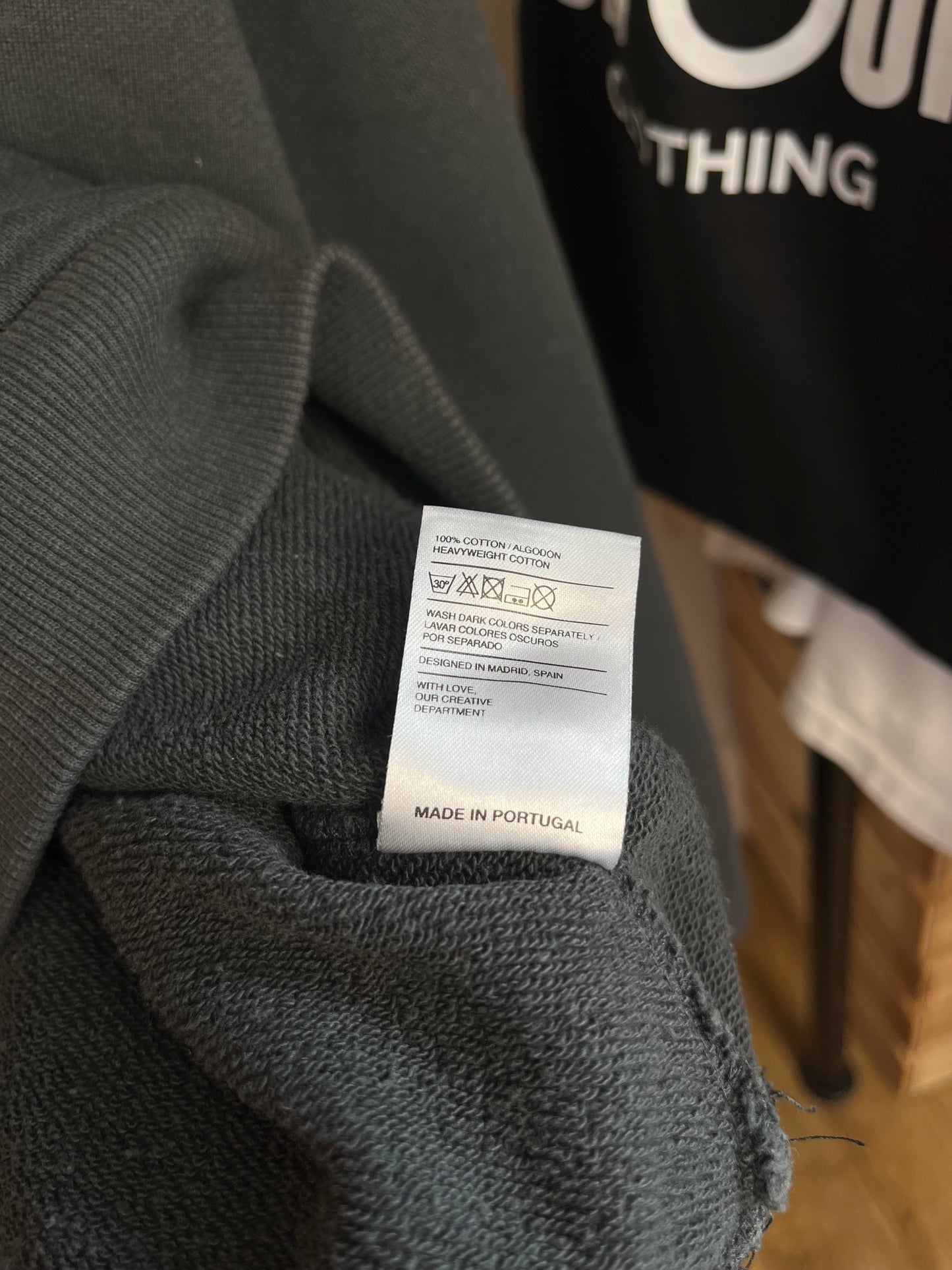 Scuffers Dark Green/Grey Boxy Hoodie - XL