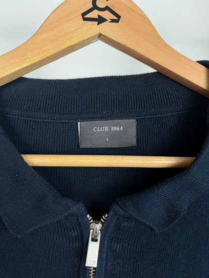 Club 1984 Navy Zip Polo - Large