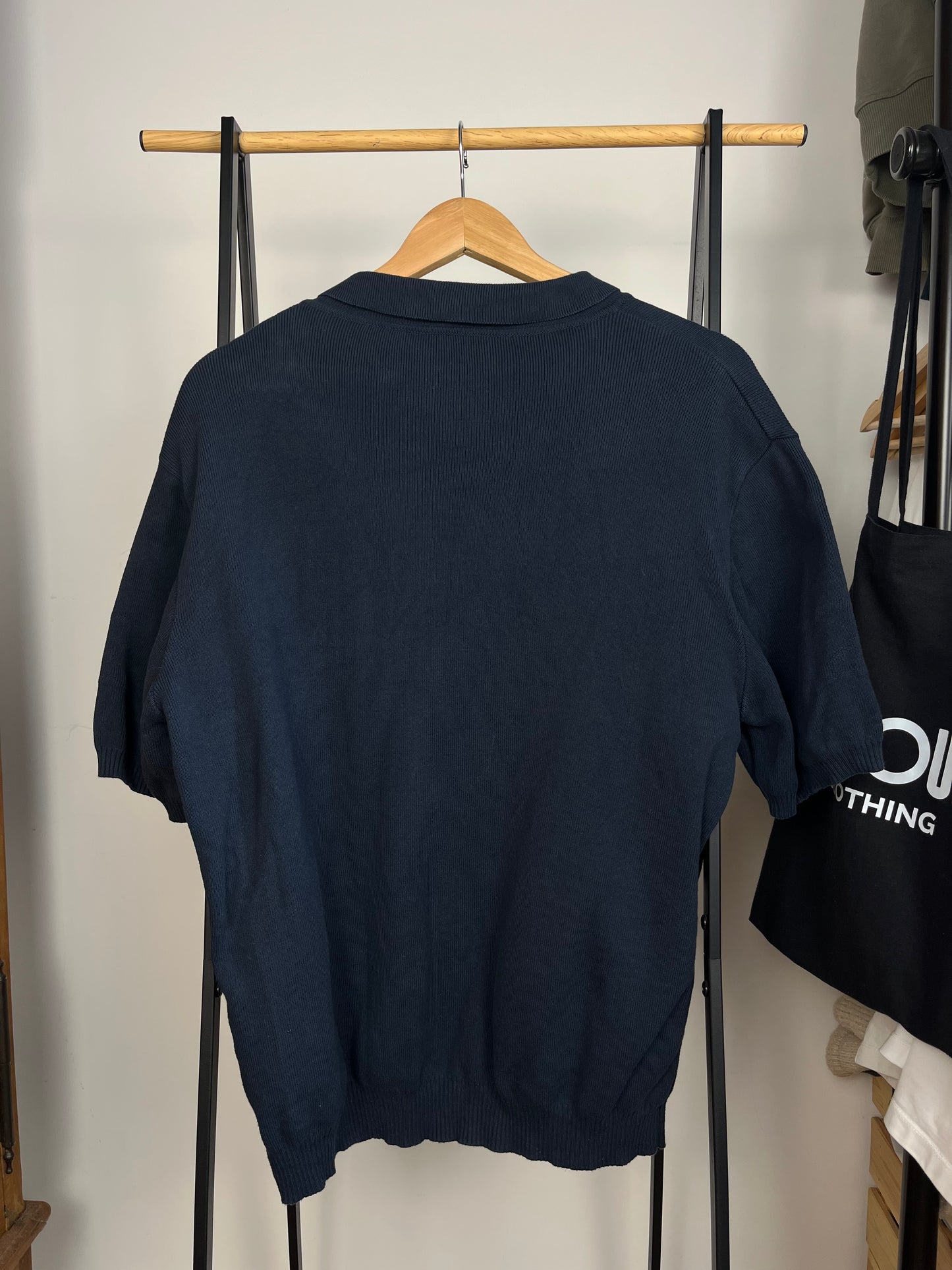 Club 1984 Navy Zip Polo - Large