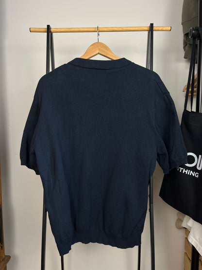 Club 1984 Navy Zip Polo - Large