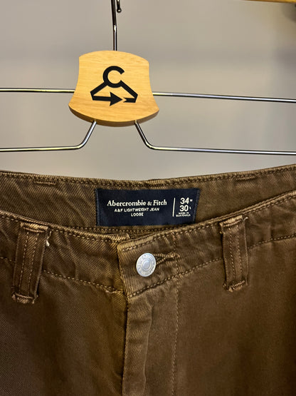 Abercrombie Brown Jeans W34 L30