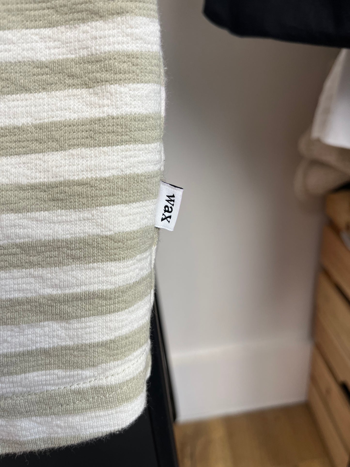 Wax London Green Striped T-Shirt- XL