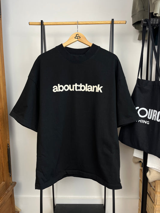 About:Blank Black T-Shirt - XL