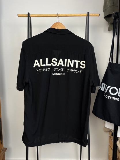 All Saints Black Short Sleeve Shirt - Small