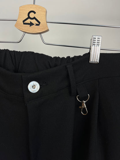 Sweats Collective Black Pleated Trousers - Medium
