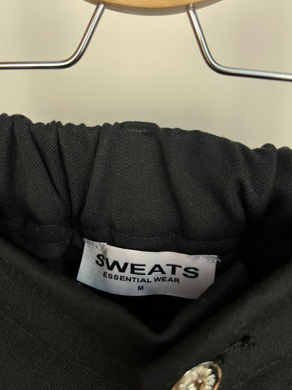 Sweats Collective Black Pleated Trousers - Medium