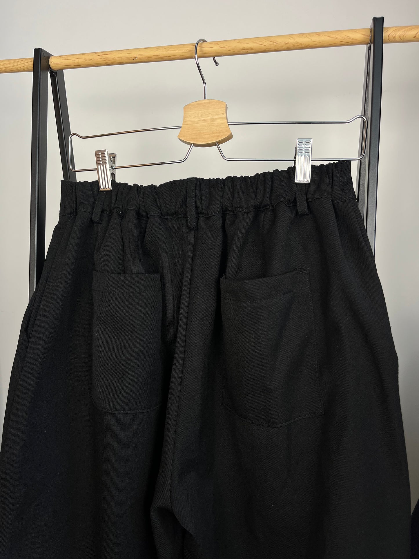 Sweats Collective Black Pleated Trousers - Medium
