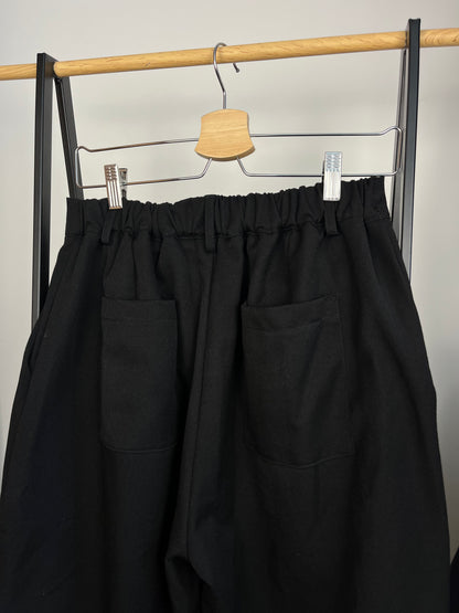 Sweats Collective Black Pleated Trousers - Medium