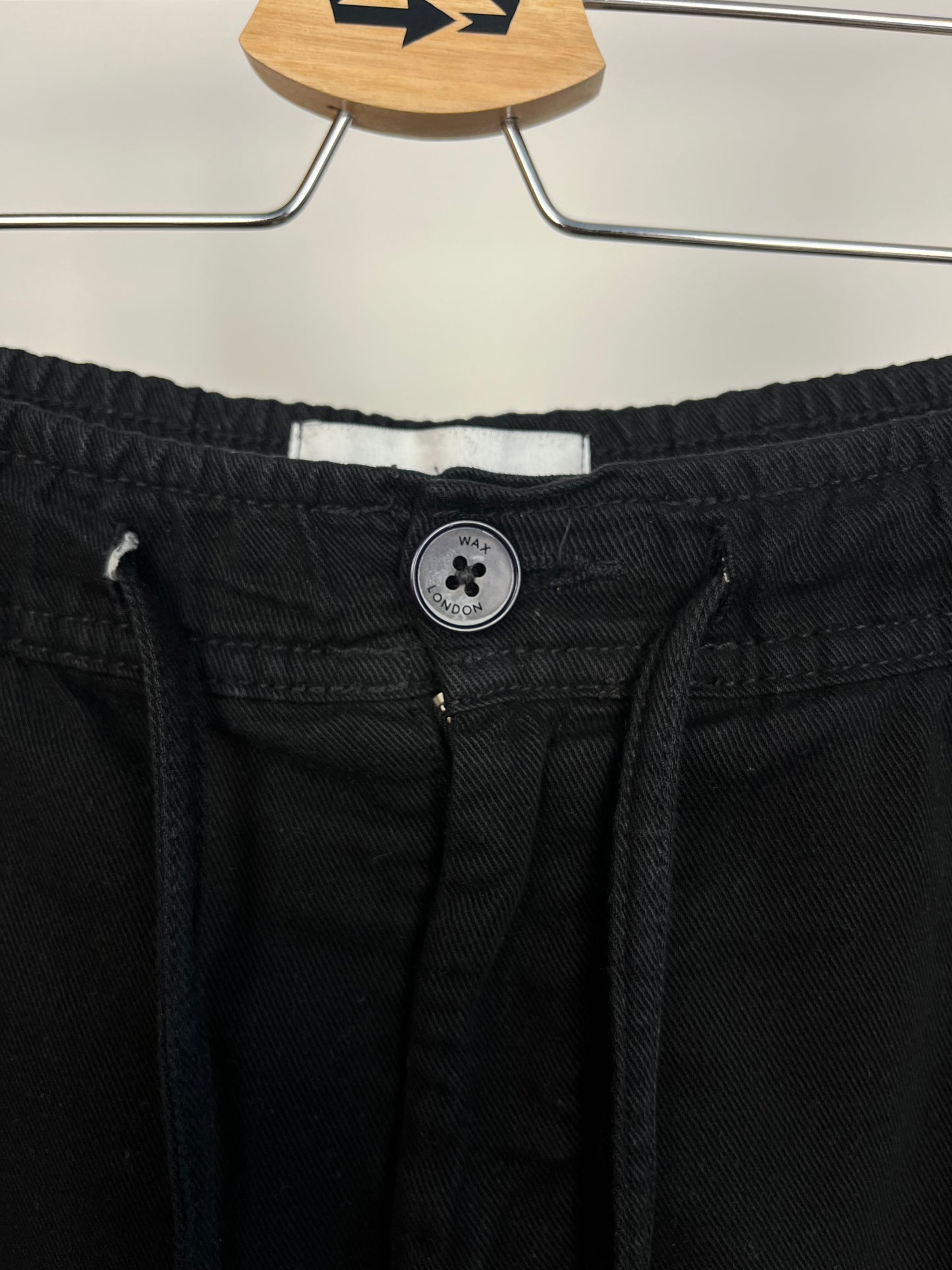 Wax London Black Trousers W34