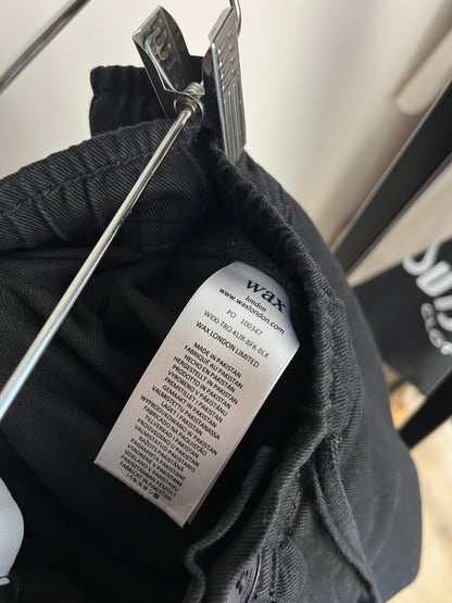 Wax London Black Trousers W34