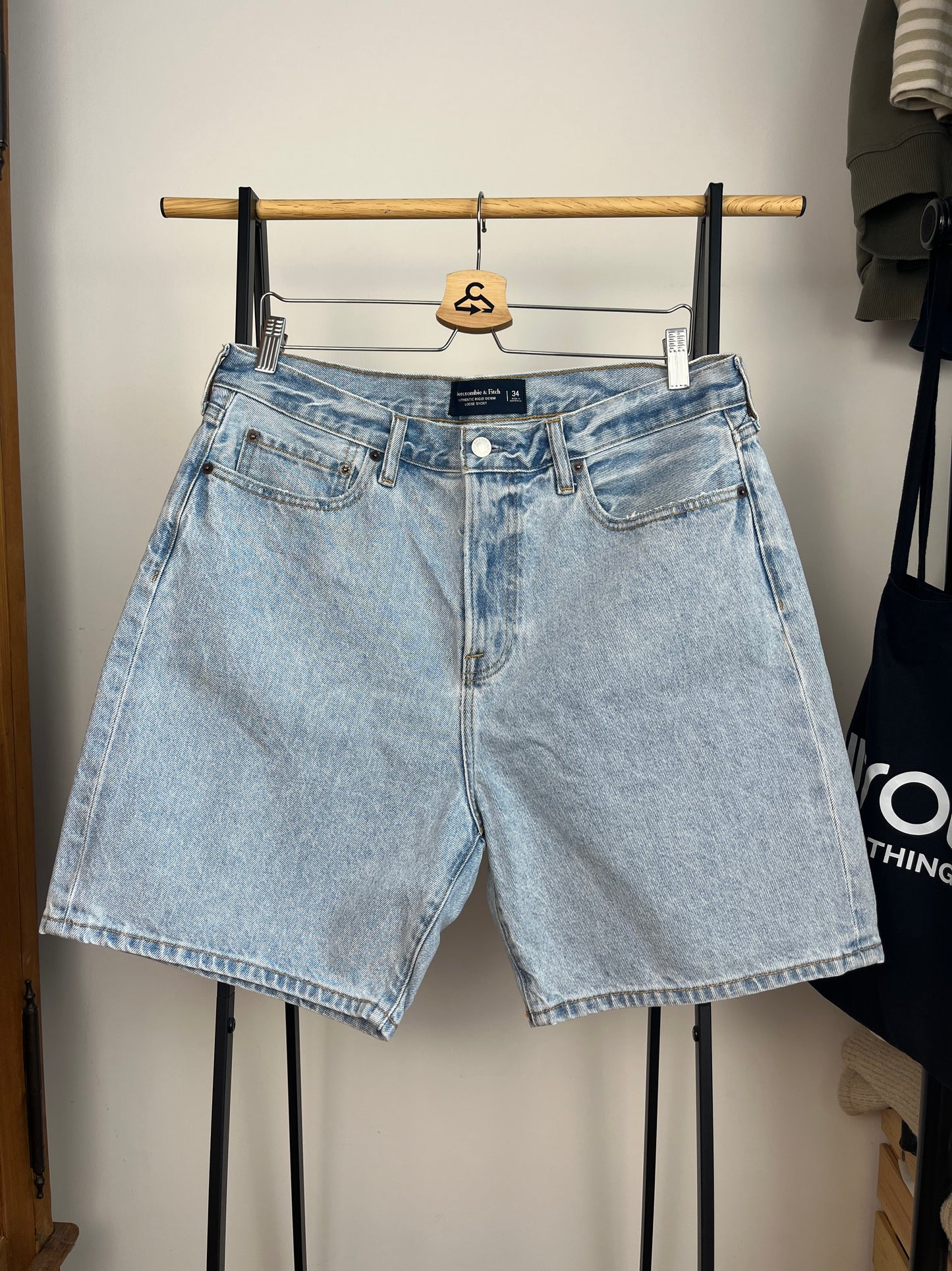 Abercrombie Blue Denim Shorts W34
