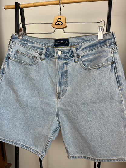 Abercrombie Blue Denim Shorts W34