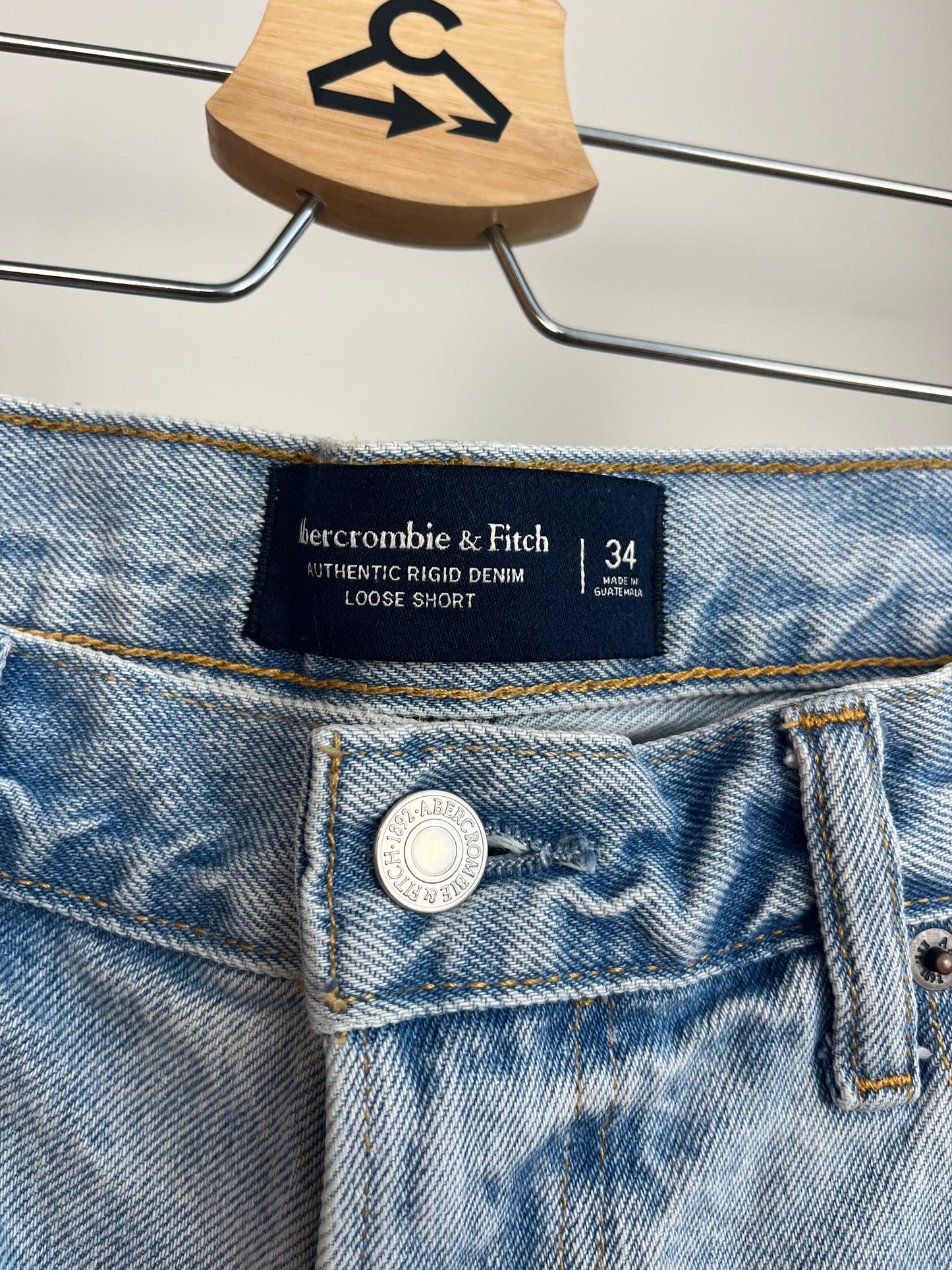 Abercrombie Blue Denim Shorts W34