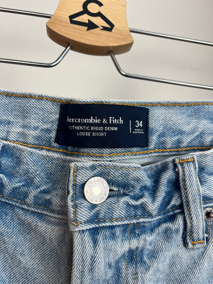 Abercrombie Blue Denim Shorts W34
