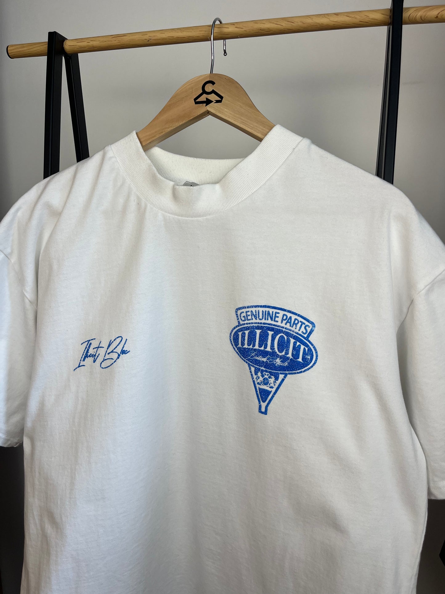 Illicit Bloc White T-Shirt - Small