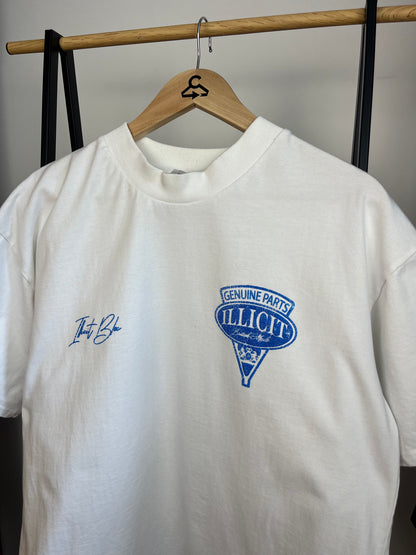 Illicit Bloc White T-Shirt - Small