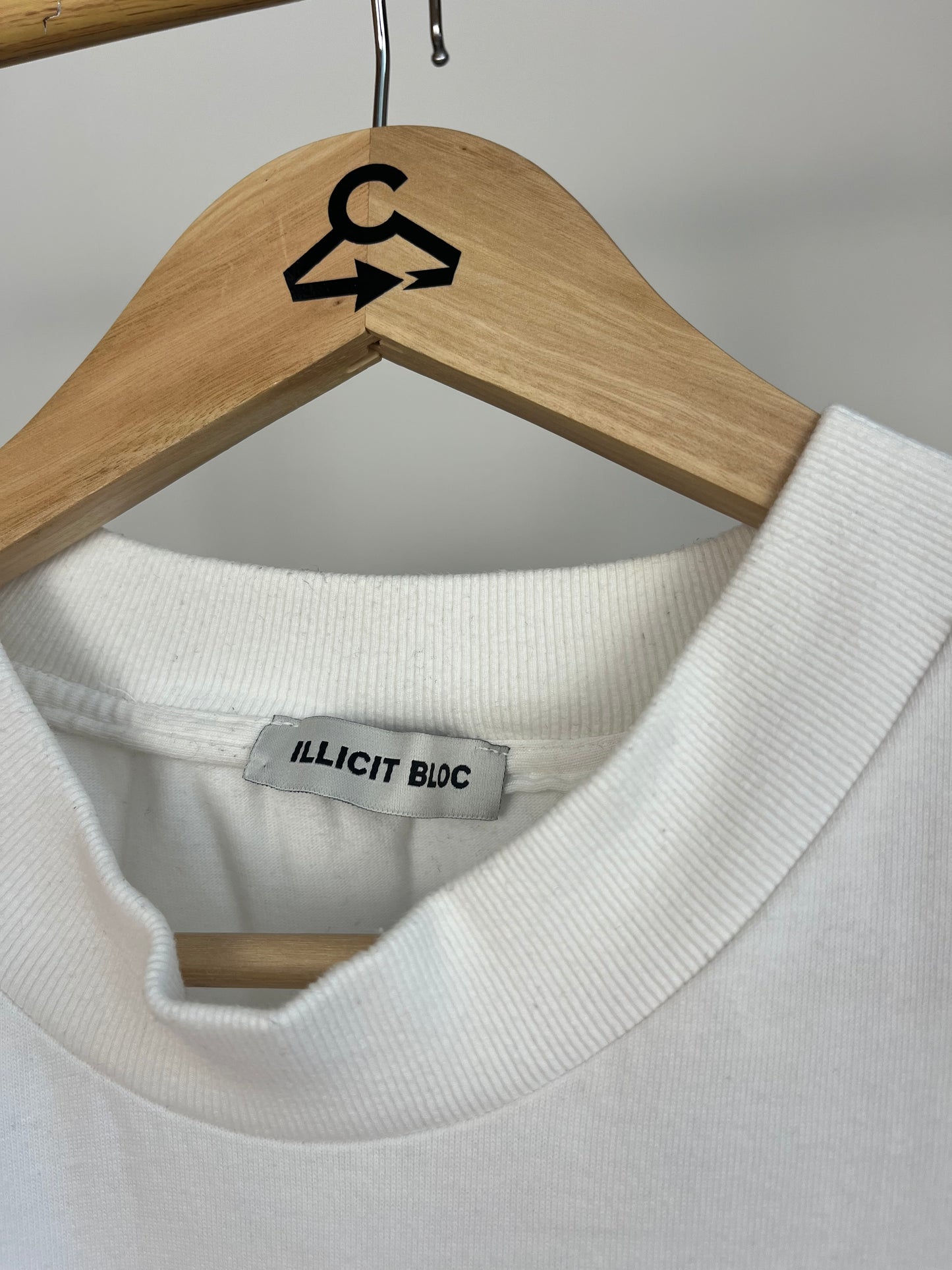 Illicit Bloc White T-Shirt - Small