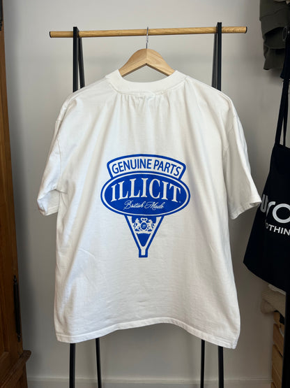 Illicit Bloc White T-Shirt - Small