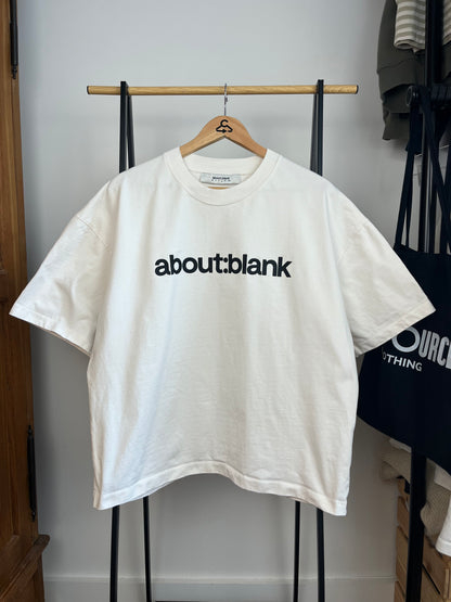 About:Blank Cream T-Shirt - Large