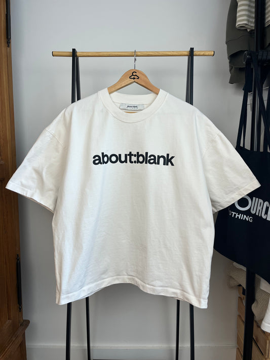 About:Blank Cream T-Shirt - Large