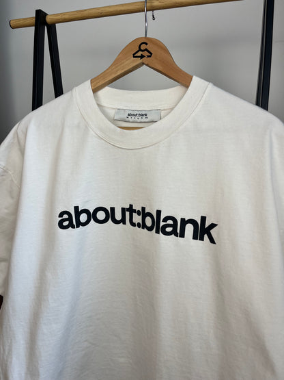 About:Blank Cream T-Shirt - Large