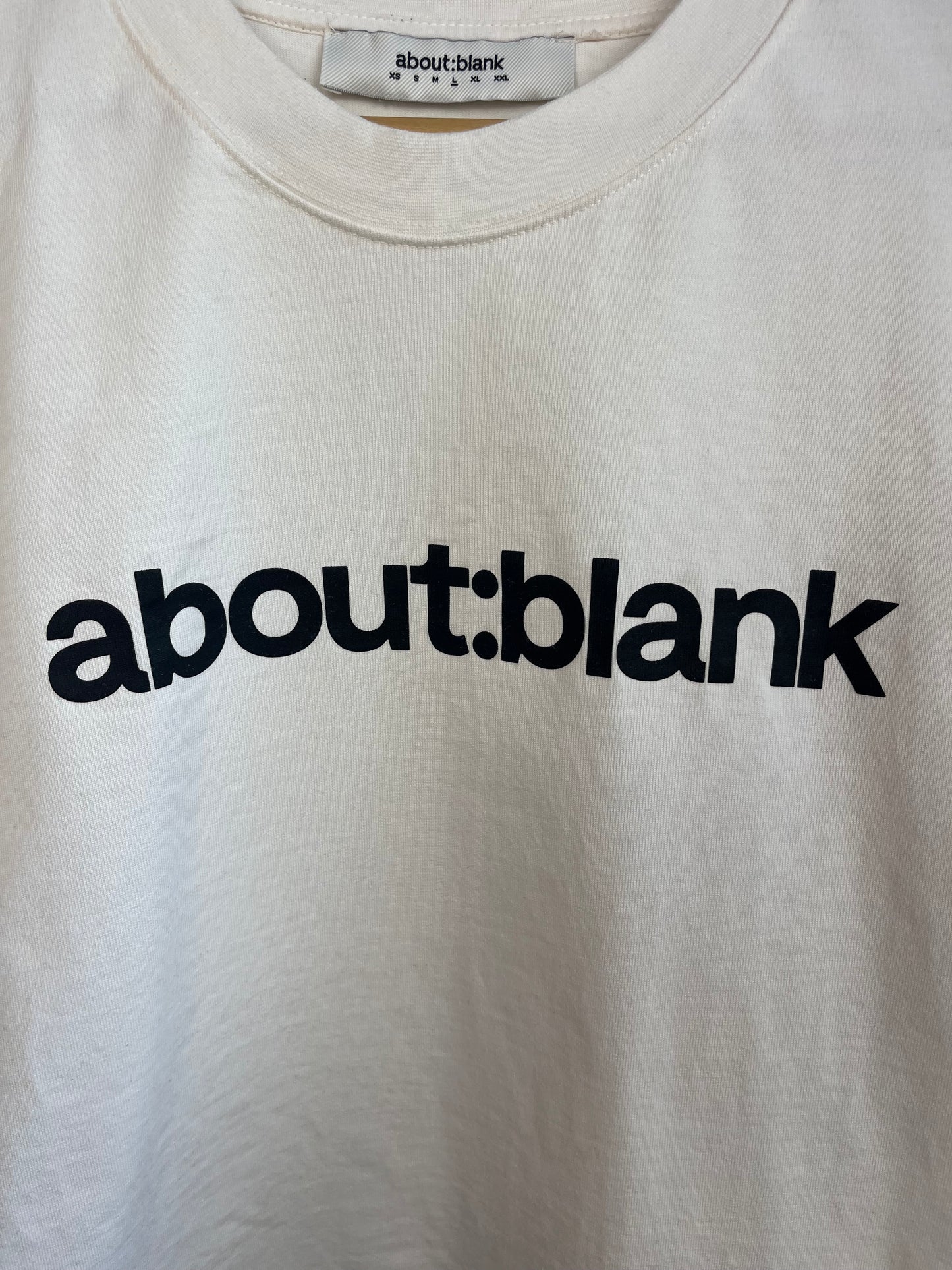 About:Blank Cream T-Shirt - Large