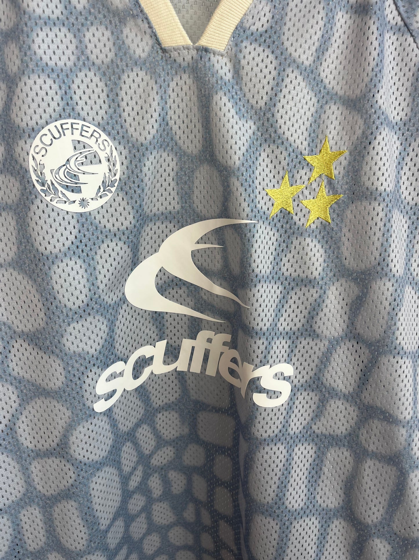 Scuffers Light Blue Football Jersey - Large