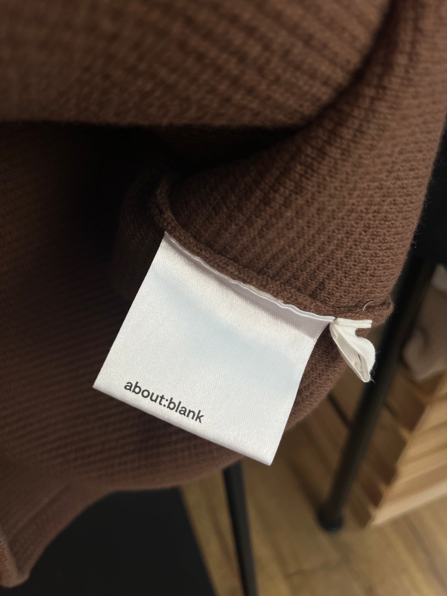 About:Blank Brown Knit Polo - Small