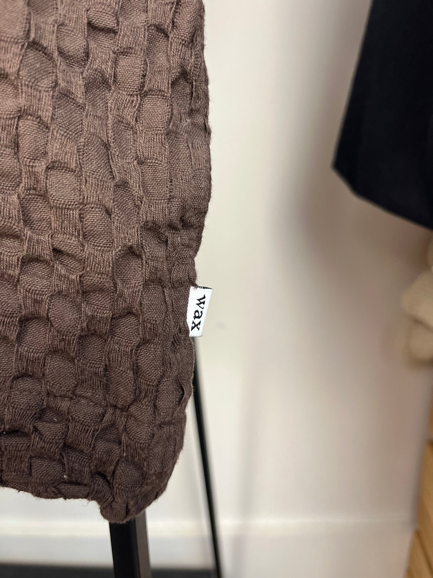 Wax London Brown Waffle Shirt - Medium