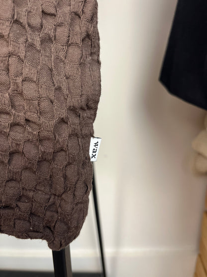 Wax London Brown Waffle Shirt - Medium