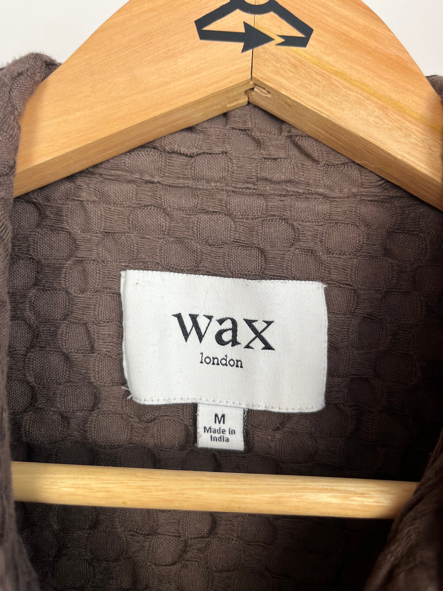 Wax London Brown Waffle Shirt - Medium