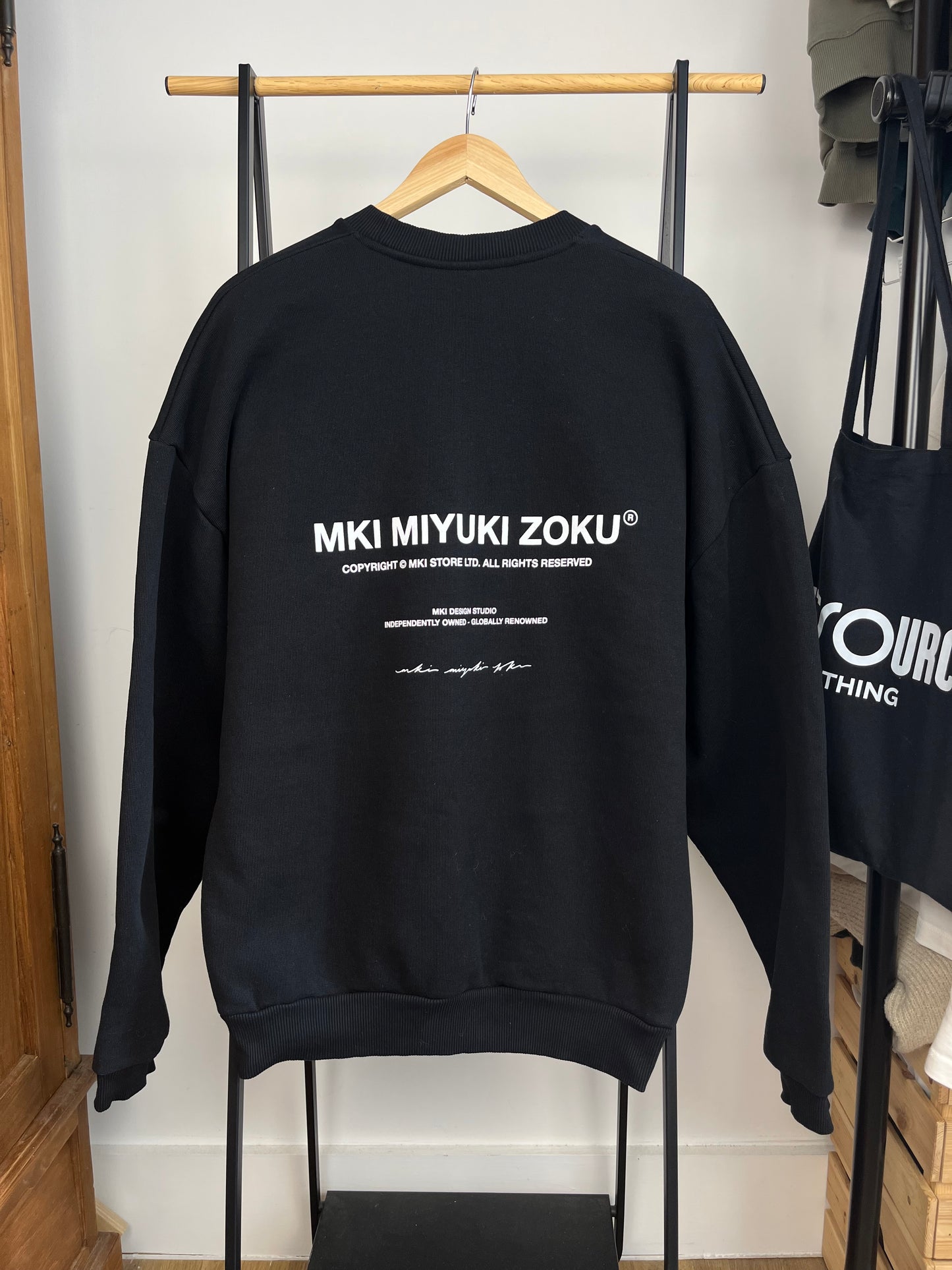 MKI Miyuki Zoku Black Sweatshirt - Medium