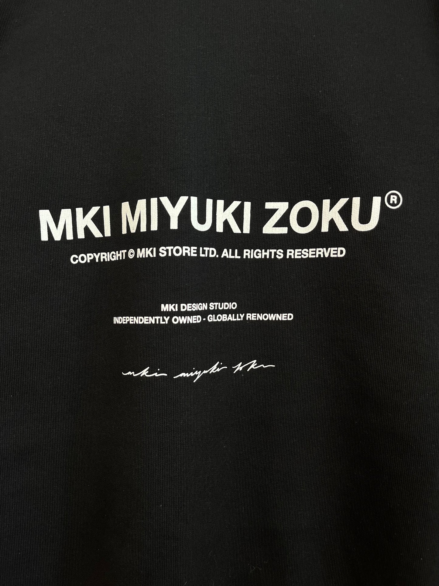 MKI Miyuki Zoku Black Sweatshirt - Medium