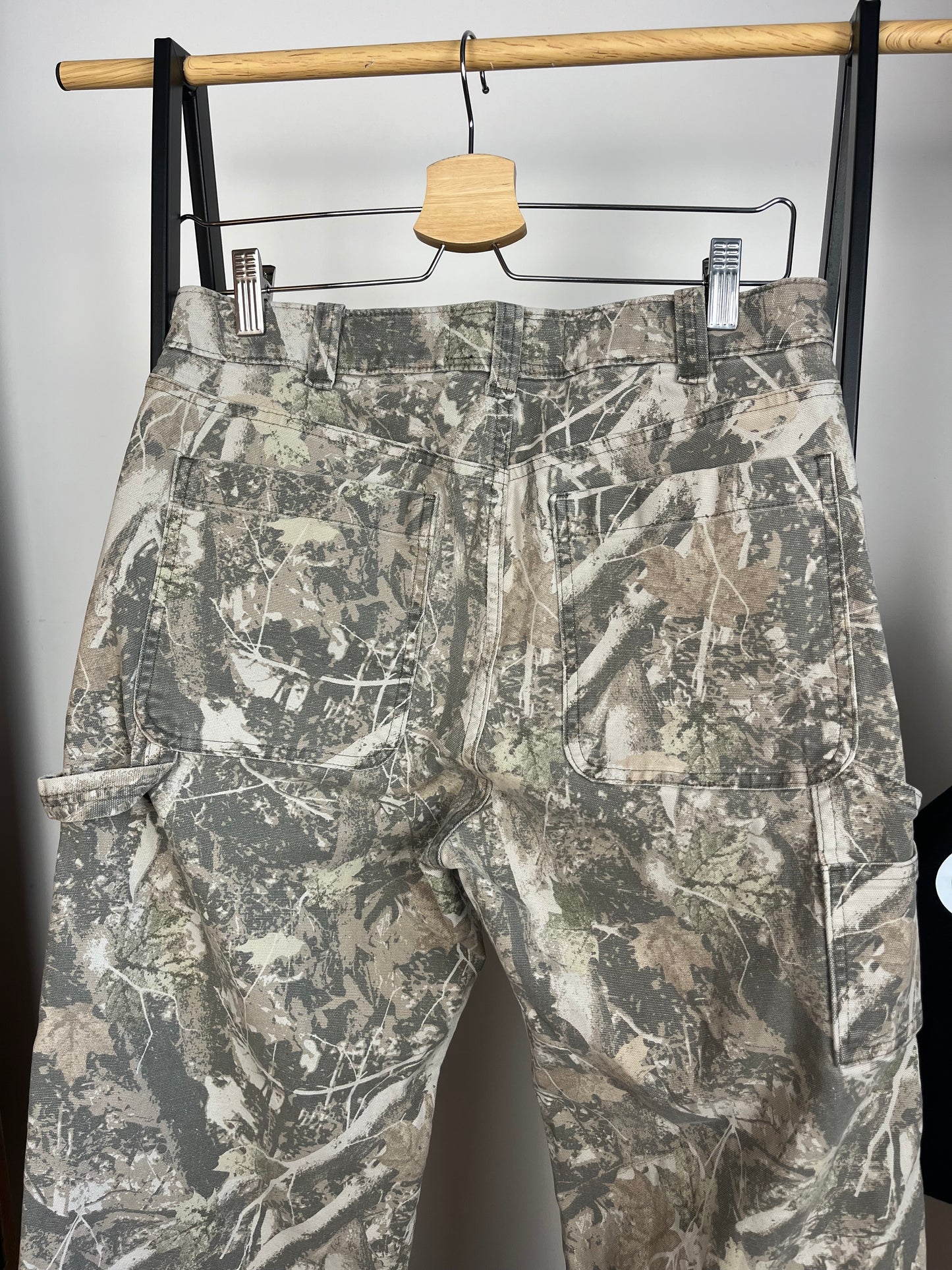 Abercrombie Camo Carpenter Style Trousers W30 L30