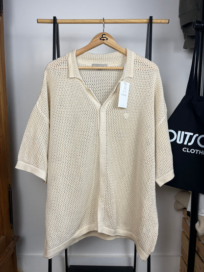 Club 1984 Cream/Beige Mesh Shirt - XL