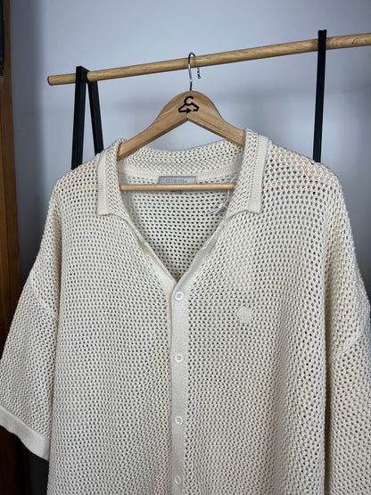 Club 1984 Cream/Beige Mesh Shirt - XL