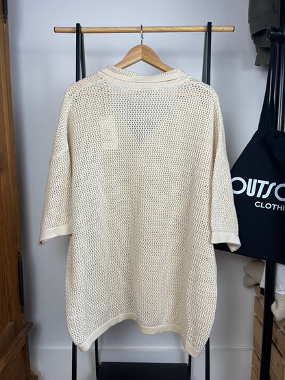 Club 1984 Cream/Beige Mesh Shirt - XL