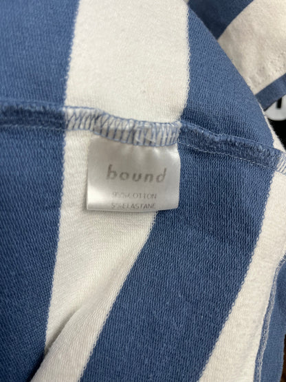 Bound Blue and White Striped T-Shirt - Medium