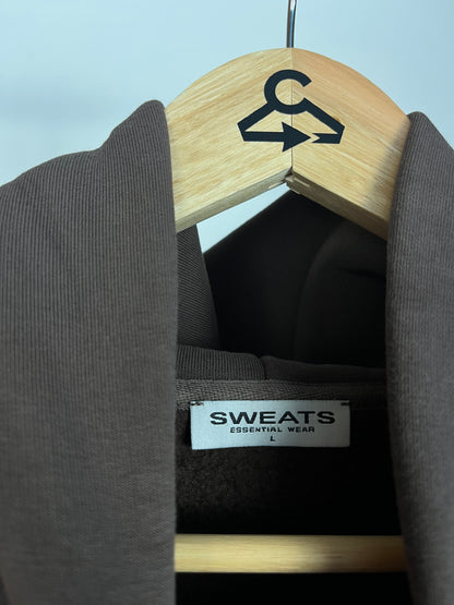 Sweats Collective Brown Zip Up Hoodie - Large