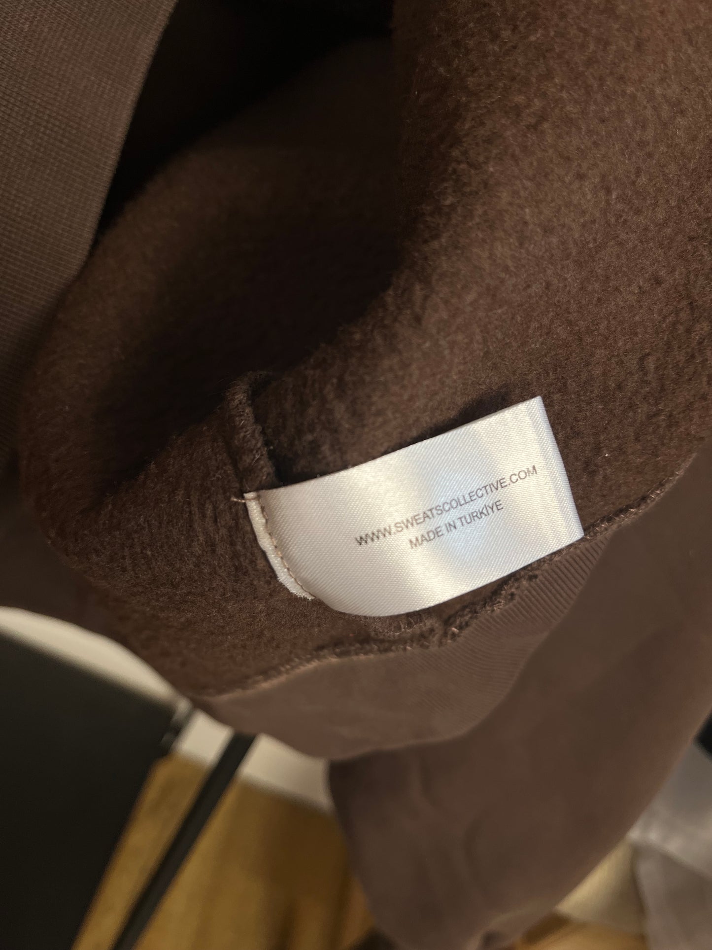Sweats Collective Brown Zip Up Hoodie - Large