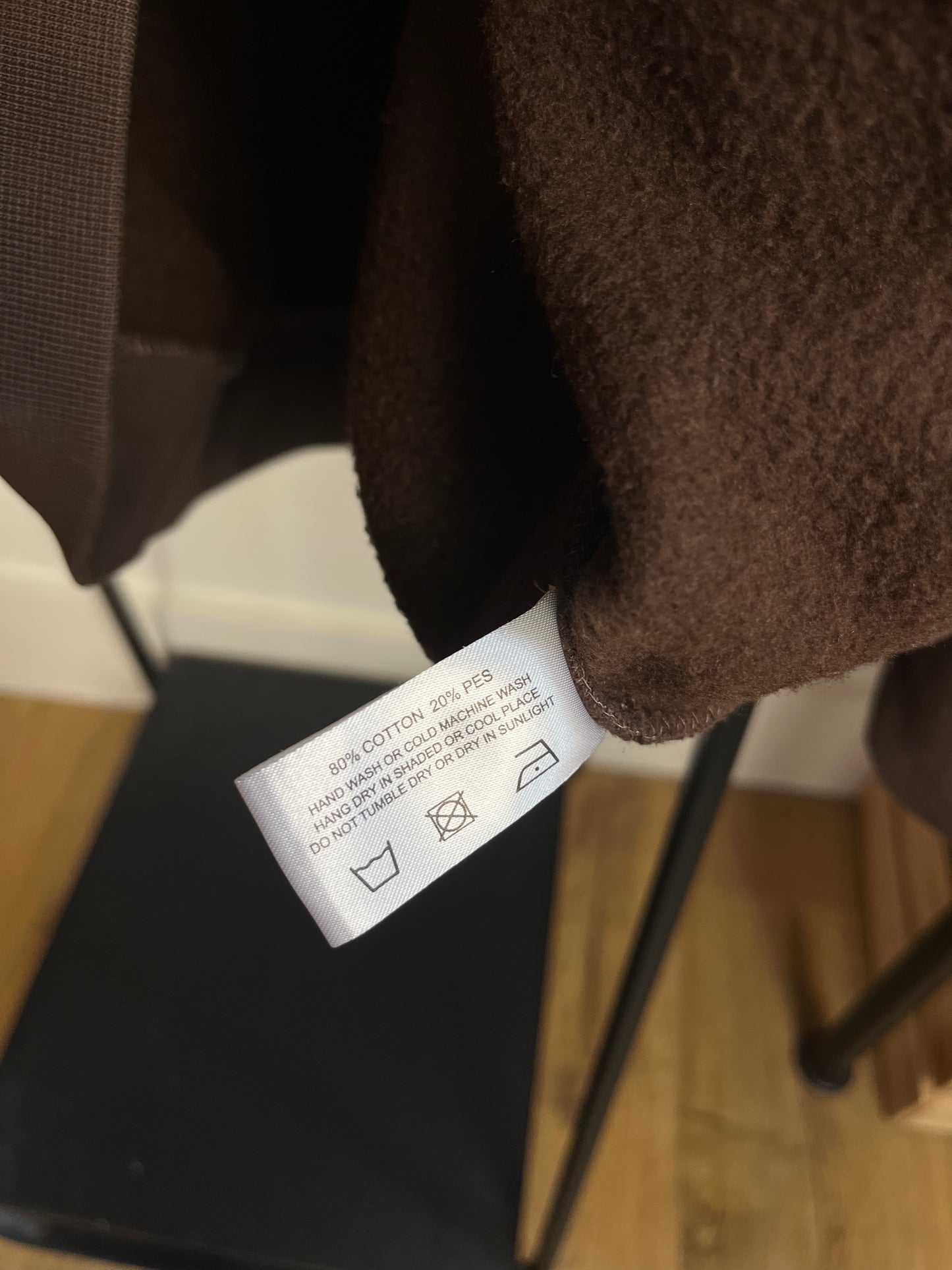 Sweats Collective Brown Zip Up Hoodie - Large