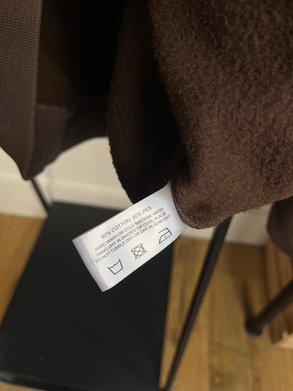 Sweats Collective Brown Zip Up Hoodie - Large