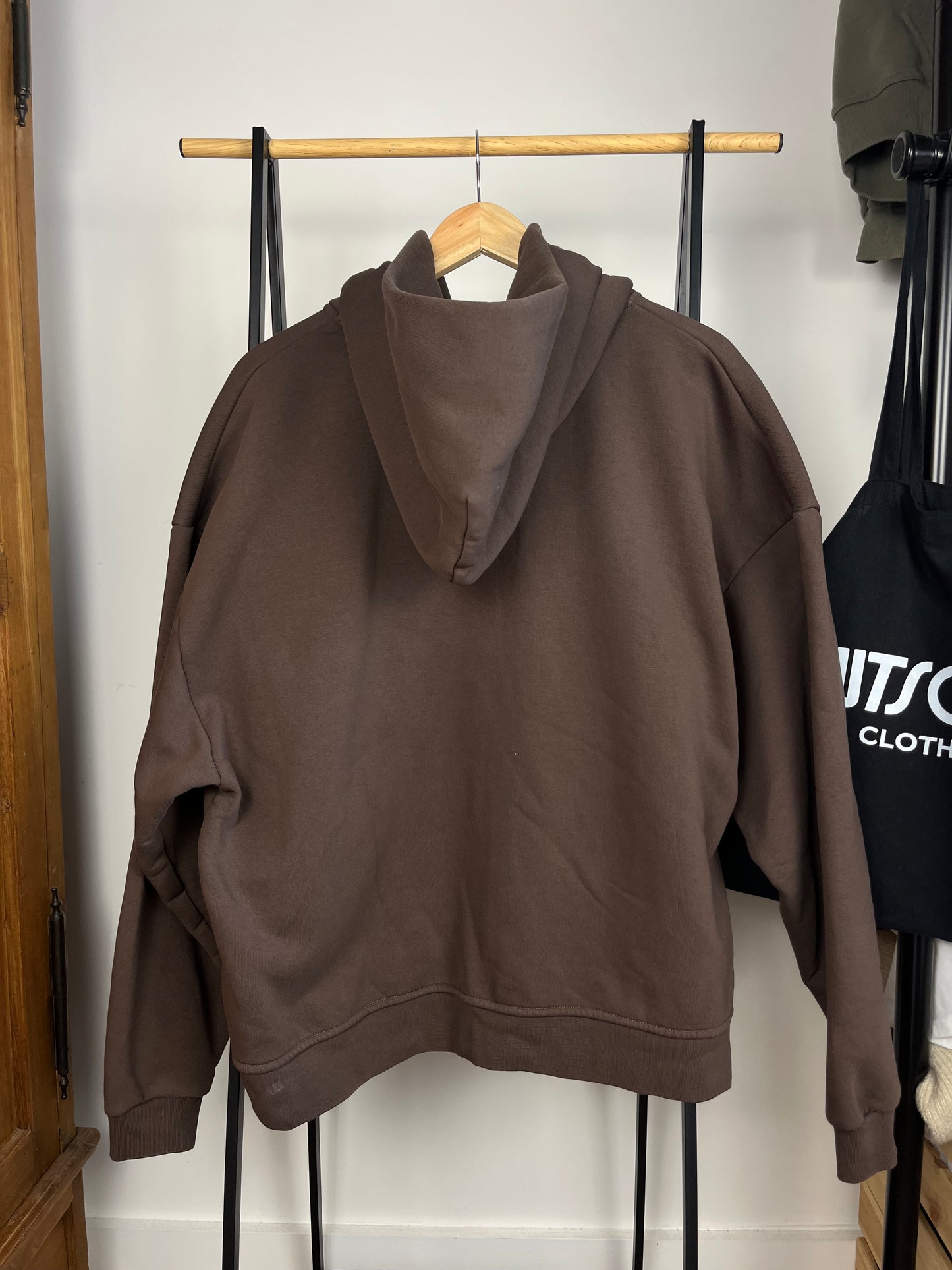 Sweats Collective Brown Zip Up Hoodie - Large