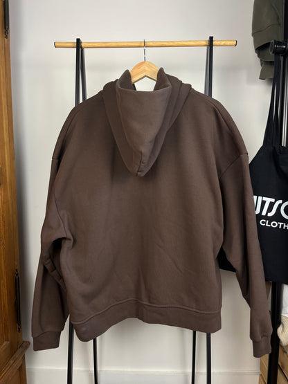 Sweats Collective Brown Zip Up Hoodie - Large