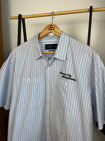 Abercrombie Blue Striped Shirt - XL