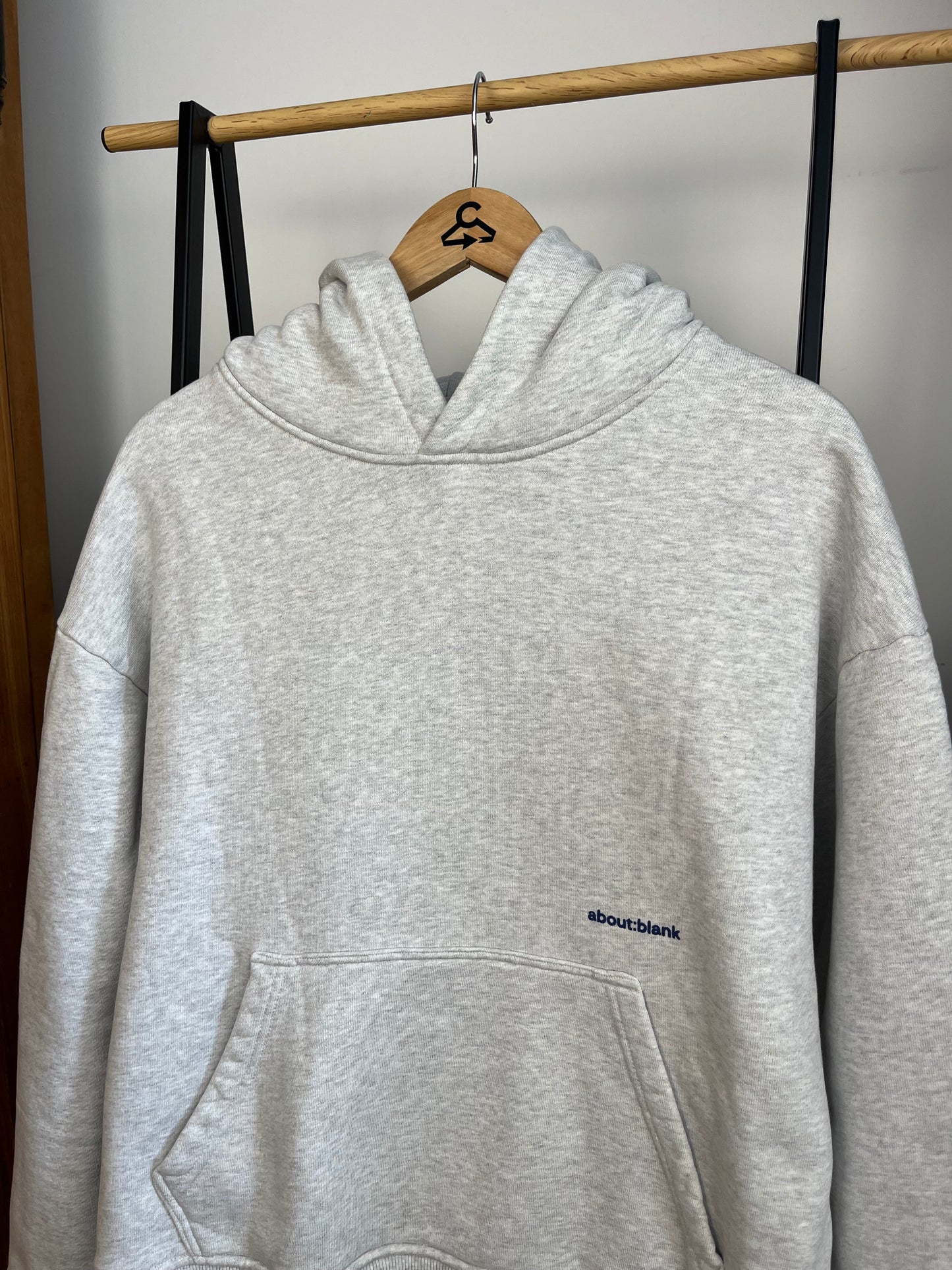About:Blank Grey Hoodie - Medium